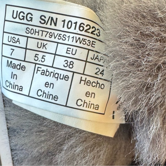 UGG Australia Classic Short II Grey Suede Sheepskin Boots Women's